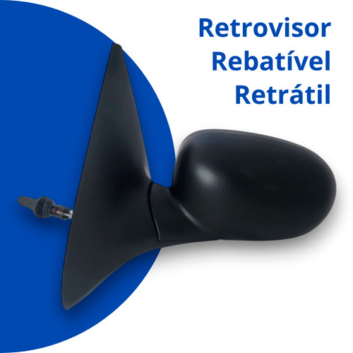 Par Retrovisor Gol G2 Bola 96 97 98 99 Com Controle 2 Portas