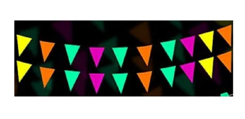 Dada® Guirnalda Banderin Triangulo 10pcs/ 3m Color Neon 3un