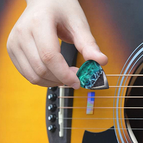 Púa De Guitarra Guitar Touch Luminous Pick De Resina Epoxi N