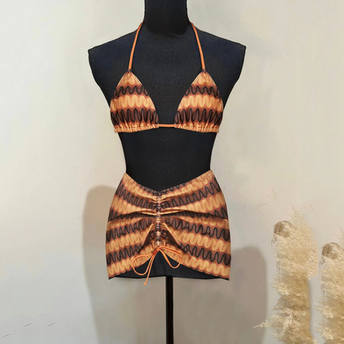 Conjunto De Bikini De Encaje De 3 Piezas For Mujer