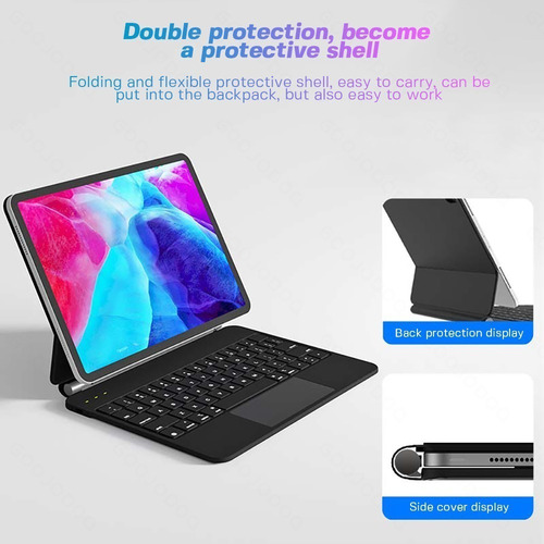 Imagen 3 de 10 de Teclado Gokoco Magic Para iPad 10.9 iPad Pro 11