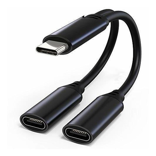 Divisor Usb C, Adaptador De Cargador Y Auriculares Usb ...