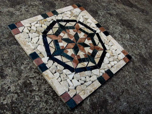 Centro Travertino 30x30, Mármol, Micenas Ch - Forma Y Diseño