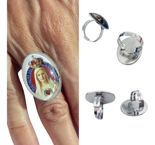 81 Anillos Rostro De La Virgen De Fatima (aaj8) 81 Piezas