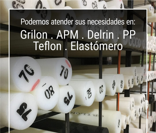 Barra Polietileno Apm Redonda Negro 120 Mm X 500 Mm