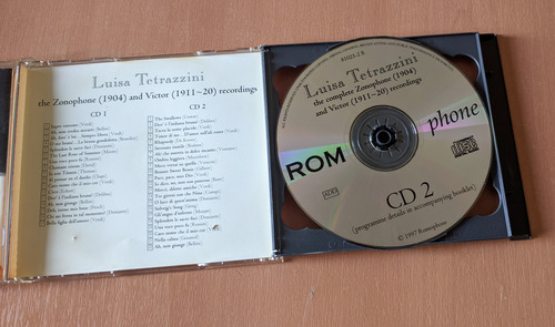 Luisa Tetrazzini - The Complete Zonophone Victor Recordings (Usado)