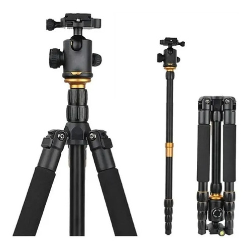 Tripé Com Monopé Qzsd-q666 - Cabeça Ballhead - 10kg Carga