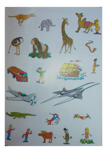 Libro Atlas Universal Con Stickers Infantil Retro Vintage
