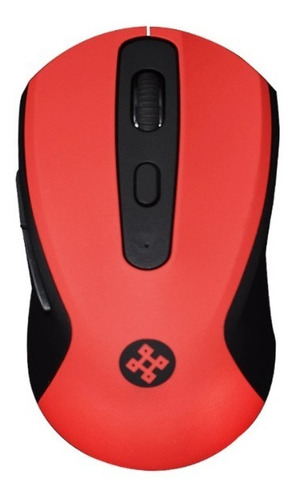 Mouse Rojo Usb Pc Lap 2400dpi Inalambrico 10 Mts 6 Botones