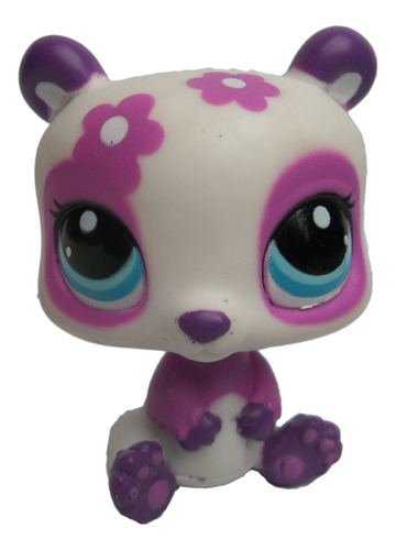 Juguete Oso Panda Con Flores Littlest Pet Shop Lps Hasbro 