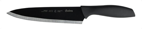 Cuchillo Cheff Linea Basic 8 Acero Inox Antiadherente Hudson Color Negro