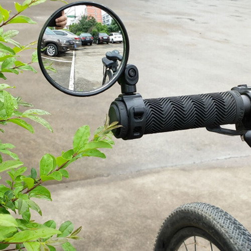 Espejo Retrovisor De 360° Con Forma De Cristal Para Motocicl