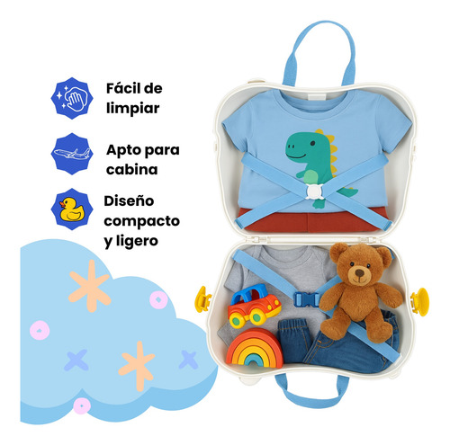 Maleta Viaje Montable Equipaje Infantil Con Ruedas Pollito