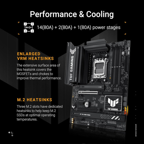 Asus Tuf Gaming B850-plus Wifi Amd Am5 B850 Atx Placao, A St