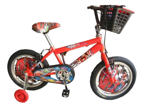 Bicicleta Para Niño Cars O Hombre Araña Rin 16