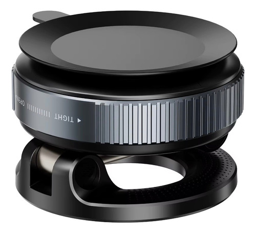 Soporte Celular Auto Magnético 360° Con Ventosa Premium Negro