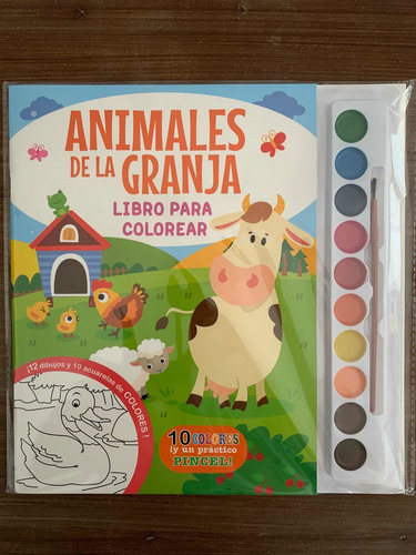 Libro Para Colorear Con Acuarelas