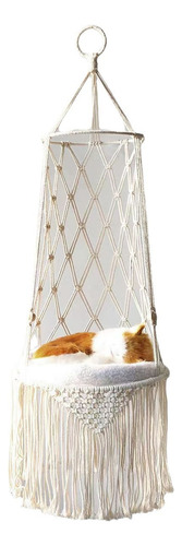 Cama Colgante Tejida A Mano Columpio Bohemio Para Gatos