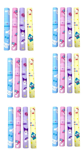 Mayoreo 6 Uds Set De 4 Marcatextos Linea Sanrio Pastel