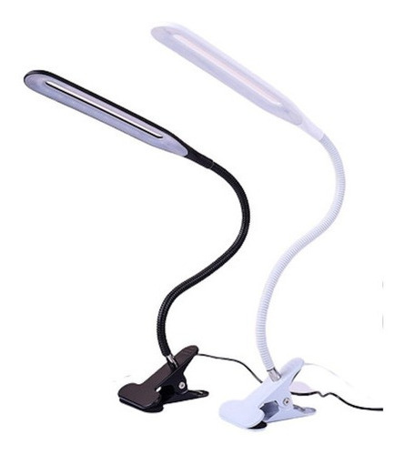 Lámpara Led Flexible Escritorio Estudio Dibujo Con Clip 