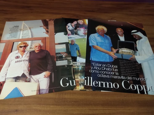 (ar831) Guillermo Coppola * Clippings Revista 3 Pgs * 2008 (Usado)