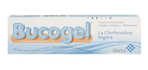 Bucogel Gel Dental Gador 20gr Antiplaca Antiseptico