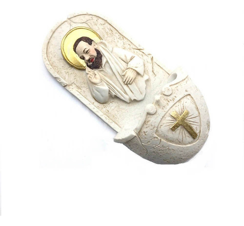 Pia De Água Benta De Parede Padre Pio