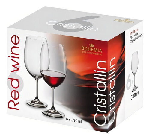 Taça De Cristal Bordeaux 590ml - Bohemia