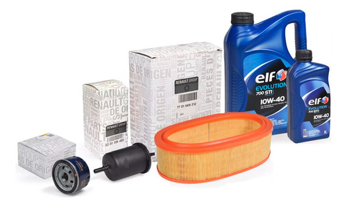 Kit Filtros 5l Aceite Elf 10w40 Renault Sandero K7m 1.6 8v