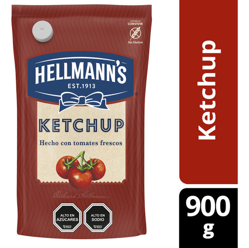 Hellmann's Ketchup Regular Doypack 900gr