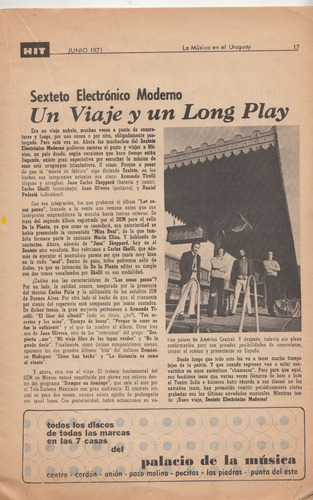 1971 Rock Nacional Notas Ovni 87 Sexteto Sky Point Hit NÂș 13 (Usado)
