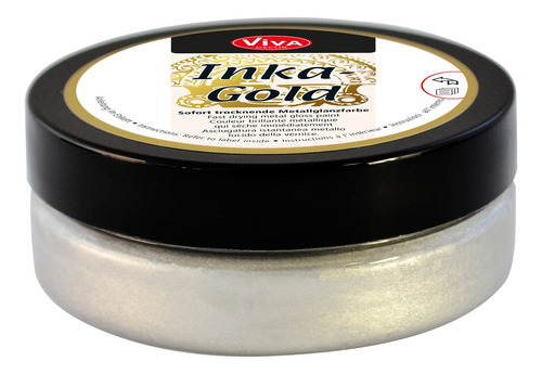 Viva Decor Inka Gold 2.3 Oz (platino) - Pasta De Pulido Metá