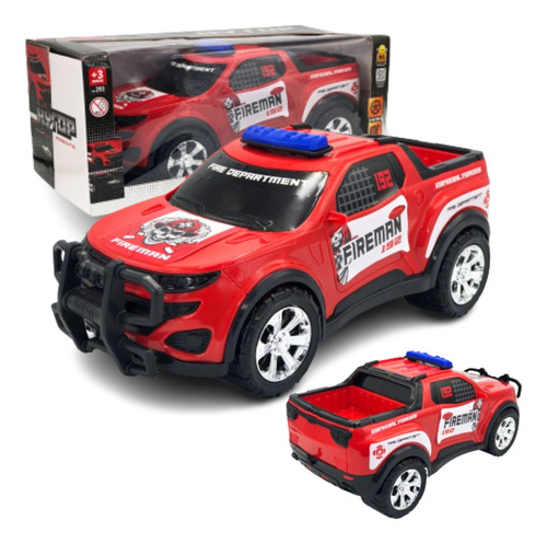 Brinquedo Carro Caminhonete De Bombeiro 192 Resgate Hytop