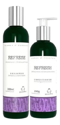  Grandha Refresh Kit Shampoo-condicionador Flores E Vegetais