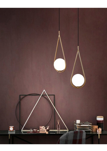 Lampara De Techo Nórdica Modelo Gota Minimalista