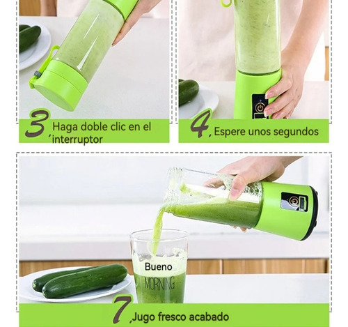 Licuadora De Frutas Y Verduras, Exprimidor 360 Ml