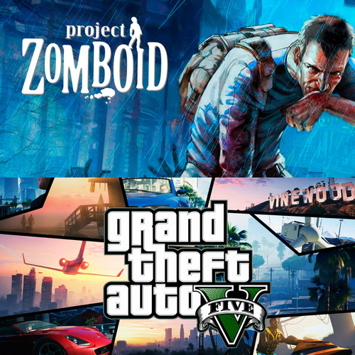 Project Zomboid + Gta V Offline Pc Steam Digital