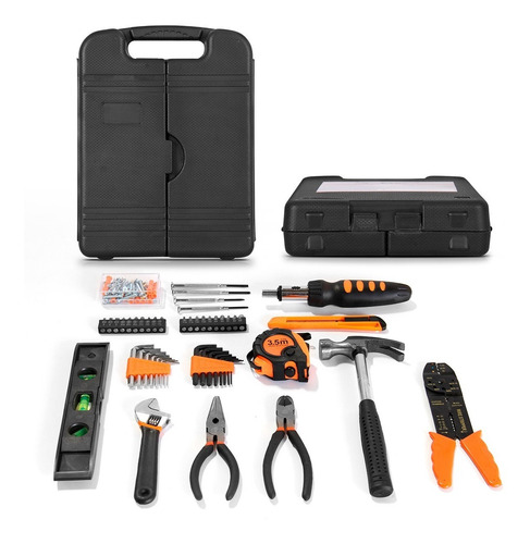Imagem 4 de 7 de Jogo Kit Caixa Ferramentas 129 Pçs Estojo Plastico Maleta