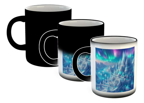 Taza Magica Castillos De Cristal Aurora Boreal Reino