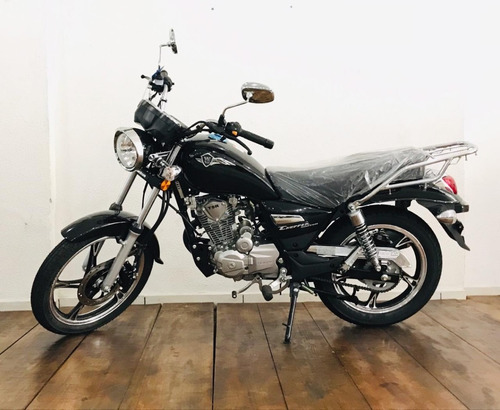 Imagem 2 de 18 de Haojue Chopper Road 150cc 21/22 Preta Tipo Intruder Horizon