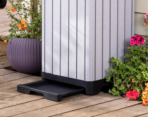 Cesto De Basura De Polipropileno Para Jardin Keter Rockford Color Gris