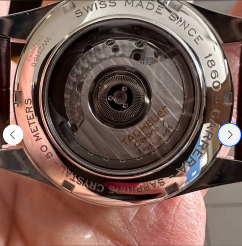 Reloj Para Caballero Tag Heuer Marrón Acero Blanco (Usado)