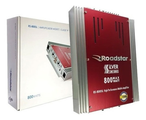 Modulo Roadstar 800 Watts De Potencia Crossover 4 Canais Cor diversos