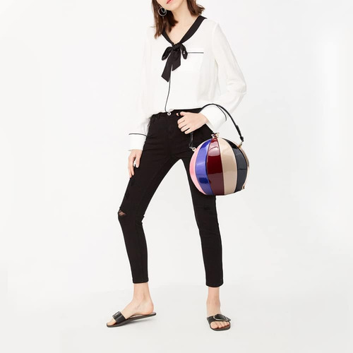 Style Strategy Bolsos Esféricos De Charol Para Mujer, Bolsos