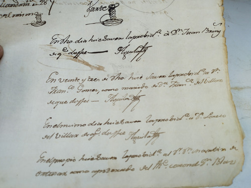 Documento Antiguo 1798 (Usado)