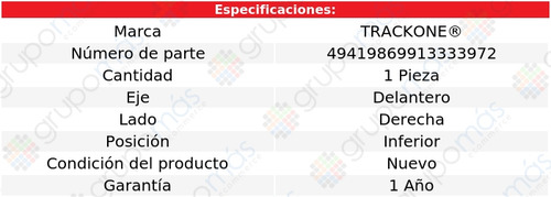 Horquilla Delantera Pasajero Inf Trackone Sc1 1993 A 2002
