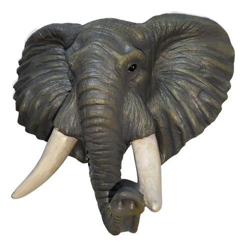 Decoración De Escultura De Pared De Elefante De Poliresina