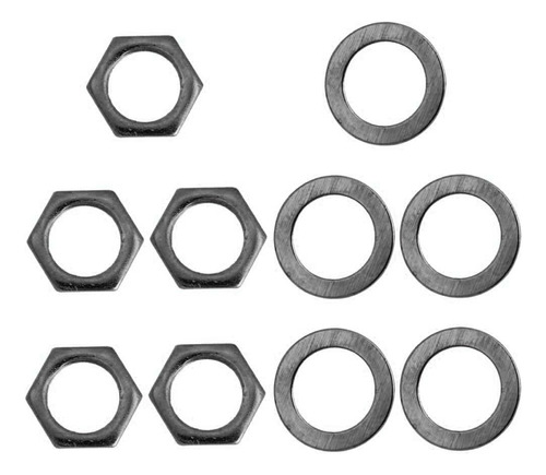 5 Piezas De Hierro, Guitarra Eléctrica, Salida Negro Negro