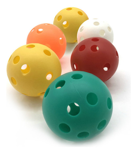 A 6 Bolas De Pickleballs For Uso En Interiores