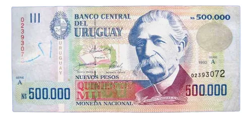 Bcu Billete Muy Escaso $ 500000 En Buen Estado Vea Las Fotos